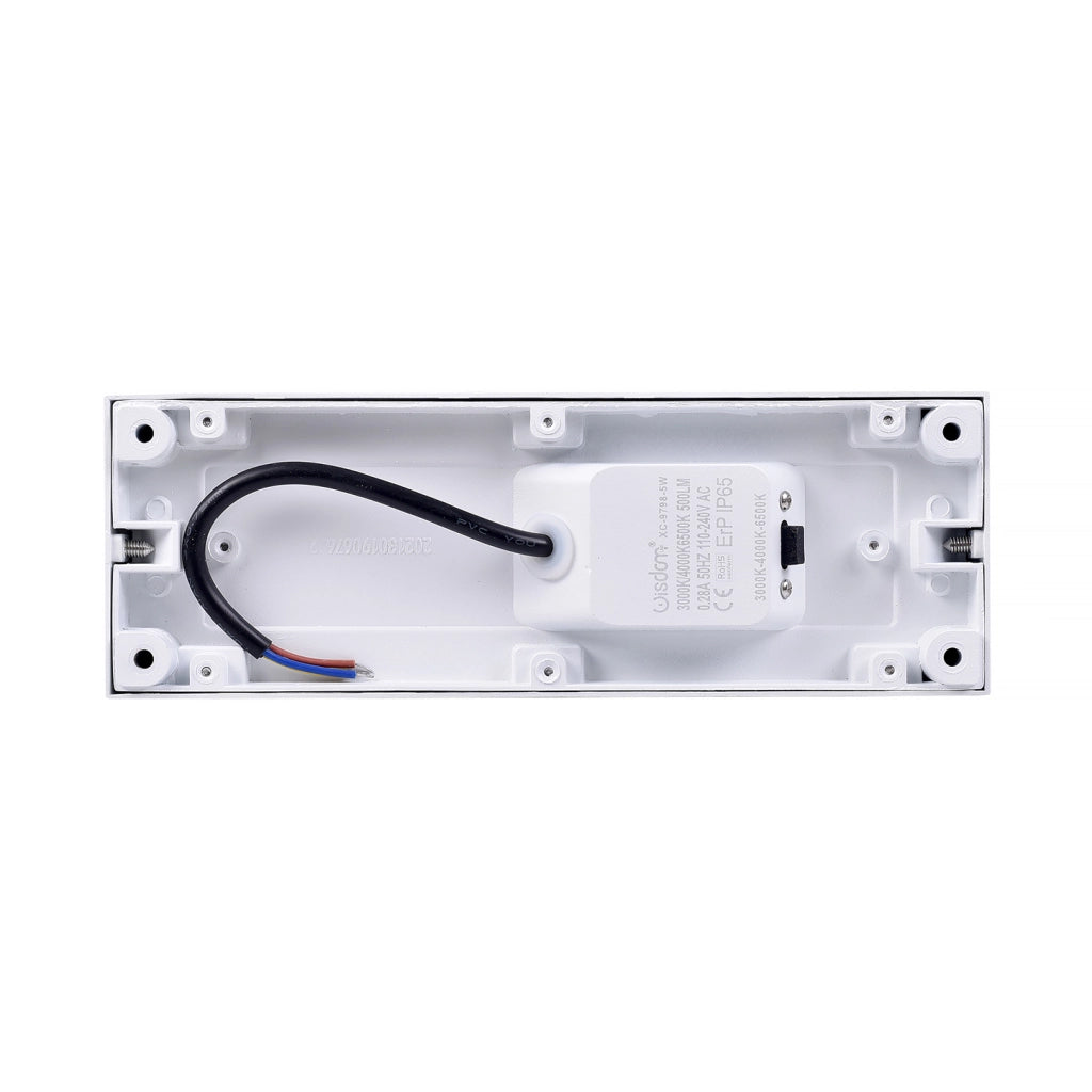 SEGNAPASSO LED A PARETE 5W CON CCT SWITCH 3 TEMPERATURE COLORE - DESIGN MODERNO ED ELEGANTE IP65 IDEALE PER AMBIENTI INTERNI ED ESTERNI