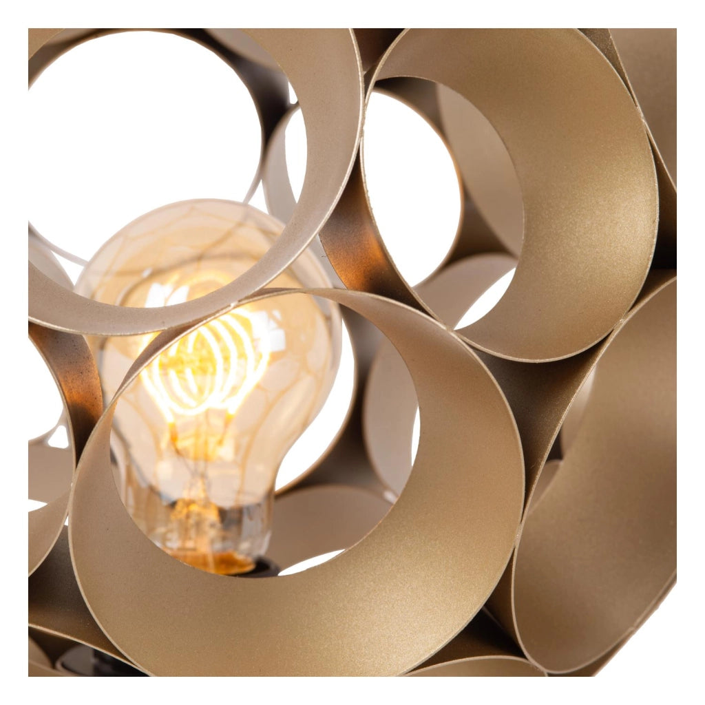 Lampada da tavolo Art Déco 1xE27 oro ottone HANNELORE