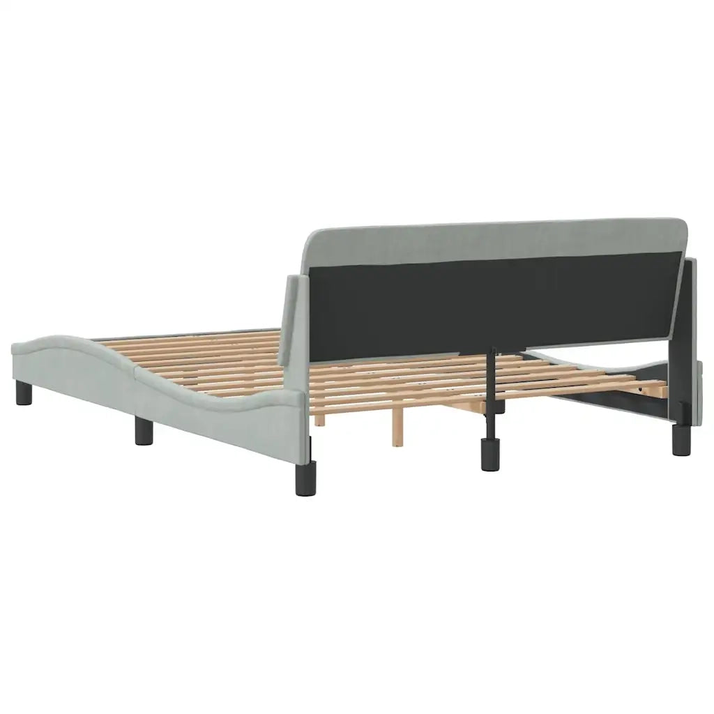 Giroletto Dover Grigio Chiaro 137x190 cm in Velluto 373282