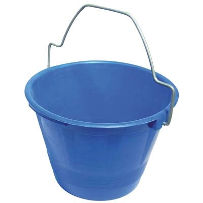 SECCHIO MURATORE ANTINFORTUNISTICO - PE BLU D.CM 36 LITRI 12 M.SAGOMATO ZINCATO- 10 pezzi