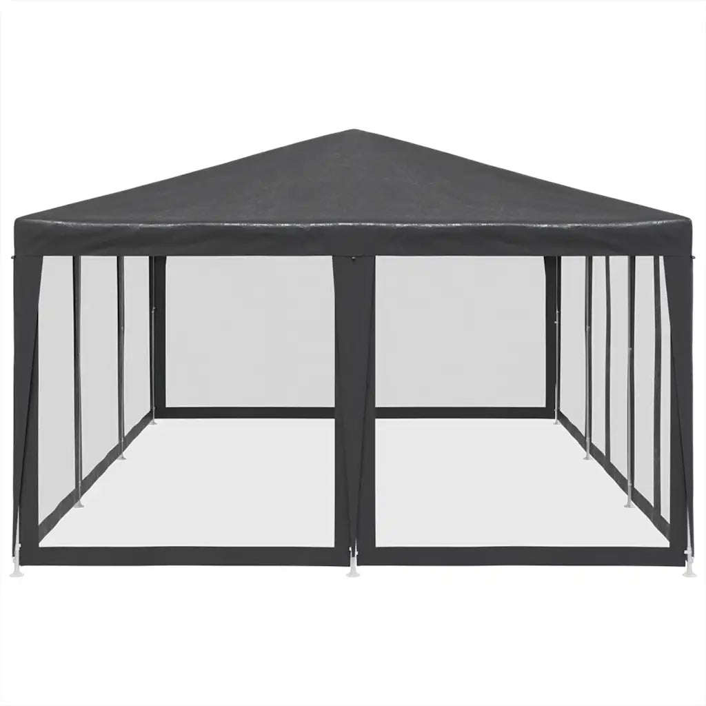 Tenda per Feste con 10 Pareti in Rete Antracite 6x4 m in HDPE 4010069