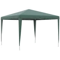 Gazebo da Giardino 3x3 m e Portatile con Copertura Anti UV, Verde