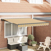 Struttura della tenda-Telaio per tenda da sole Giallo e Grigio 350 x 250 cm