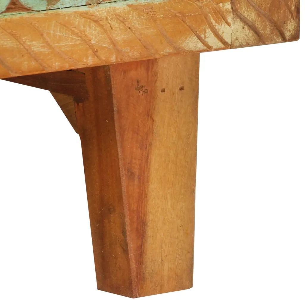 Credenza | Madia | Buffet da pranzo | Armadio da pranzo Intagliata a Mano 55x30x75 cm Legno Massello Recupero