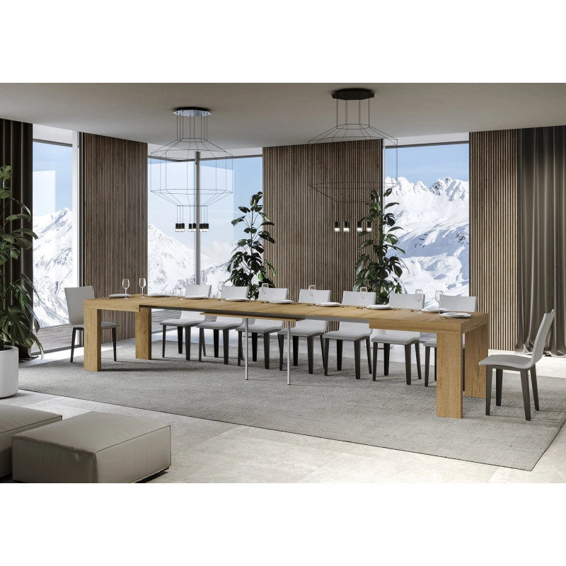 Tavolo allungabile 120/380x90 cm Roxell - Quercia Natura