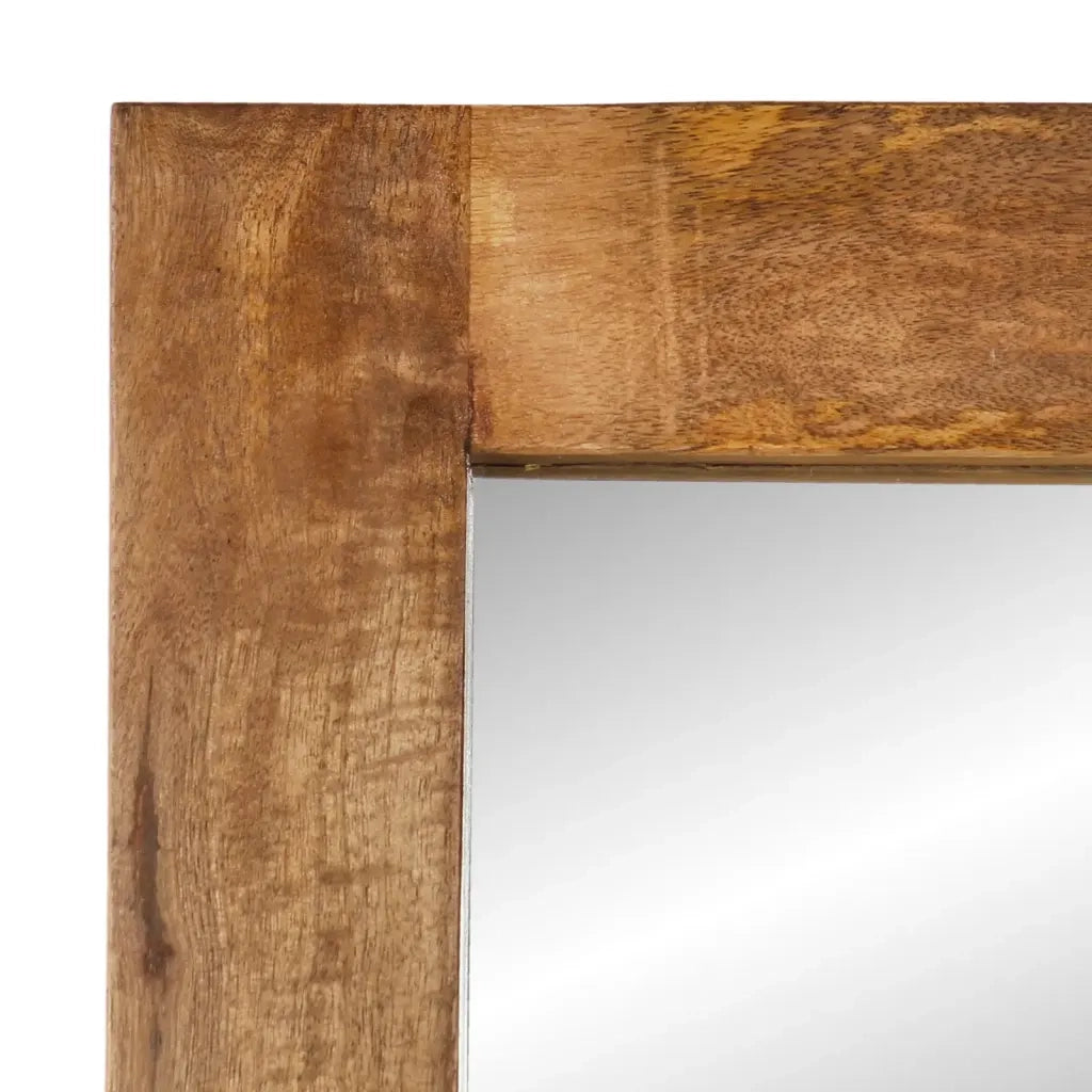 Specchio 70x50 cm in Legno Massello di Mango e Vetro 351985