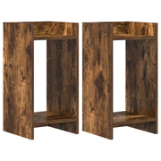 Supporto per piante | Sostegno per piante 2 pz Quercia Affumicata 30 x 30 x 60 cm