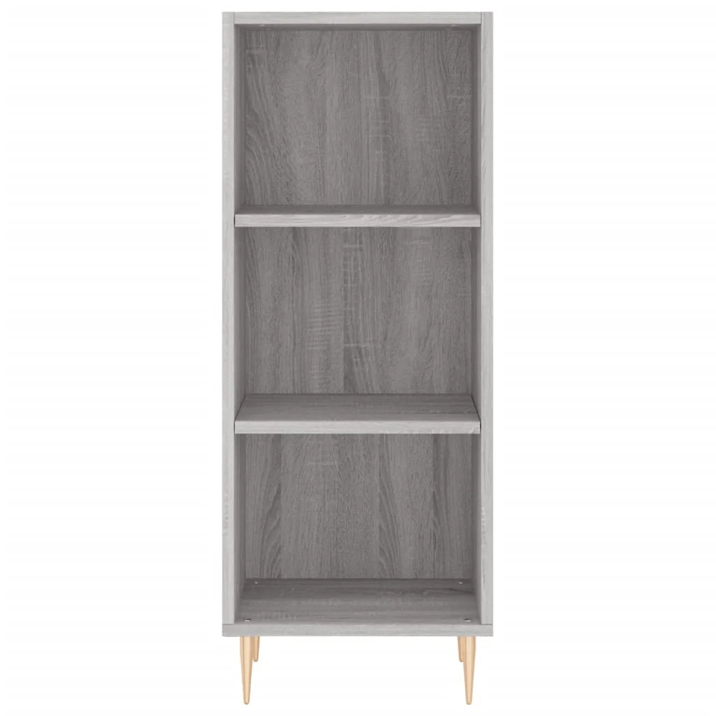 Buffet credenza cassettiera armadio mobile contenitore organizer cucina soggiorno salotto rovere Sonoma alto 34,5 x 34 x 180 cm legno ingegnerizzato grigio 02_0035342