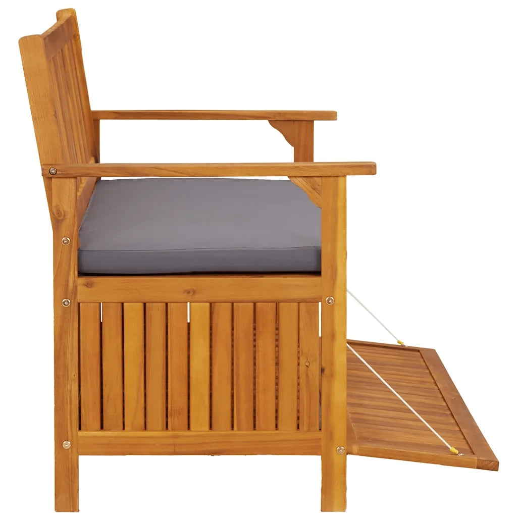 Cassapanca da Giardino 120 cm in Legno Massello di Acacia 310276