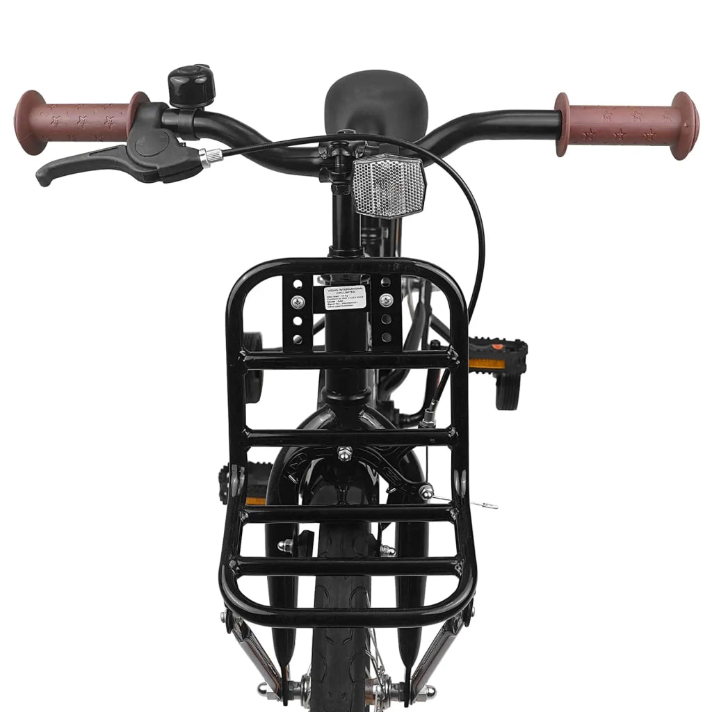 Bicicletta per Bambini 16 Pollici per bambini di 4-6 anni Nero