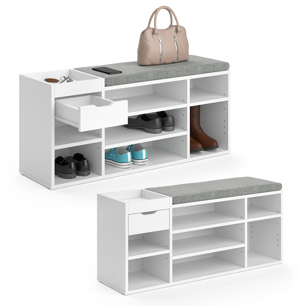 Vicco Panca scarpiera da ingresso Bianco 101.1 x 45 cm