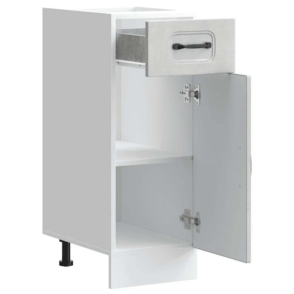 vidaXL Base da Cucina Kalmar Grigio Cemento in Legno Multistrato