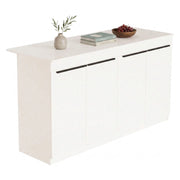 Mobile Dispensa Oviglio, Isola da Cucina 2 Ripiani, 160x60x90h cm Bianco
