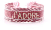 Bracciale in stile bohemien con bordo - Adattabile cintura - Fatto a maglia - Materiale: Poliestere - Larghezza 2 cm - Circonferenza 15-24 cm
