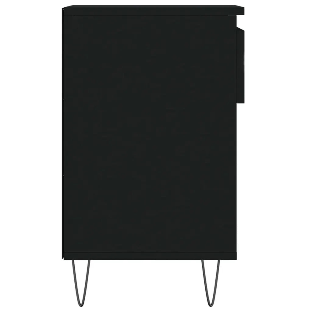 Scarpiera Nera 102x36x60 cm in Legno Multistrato 831365