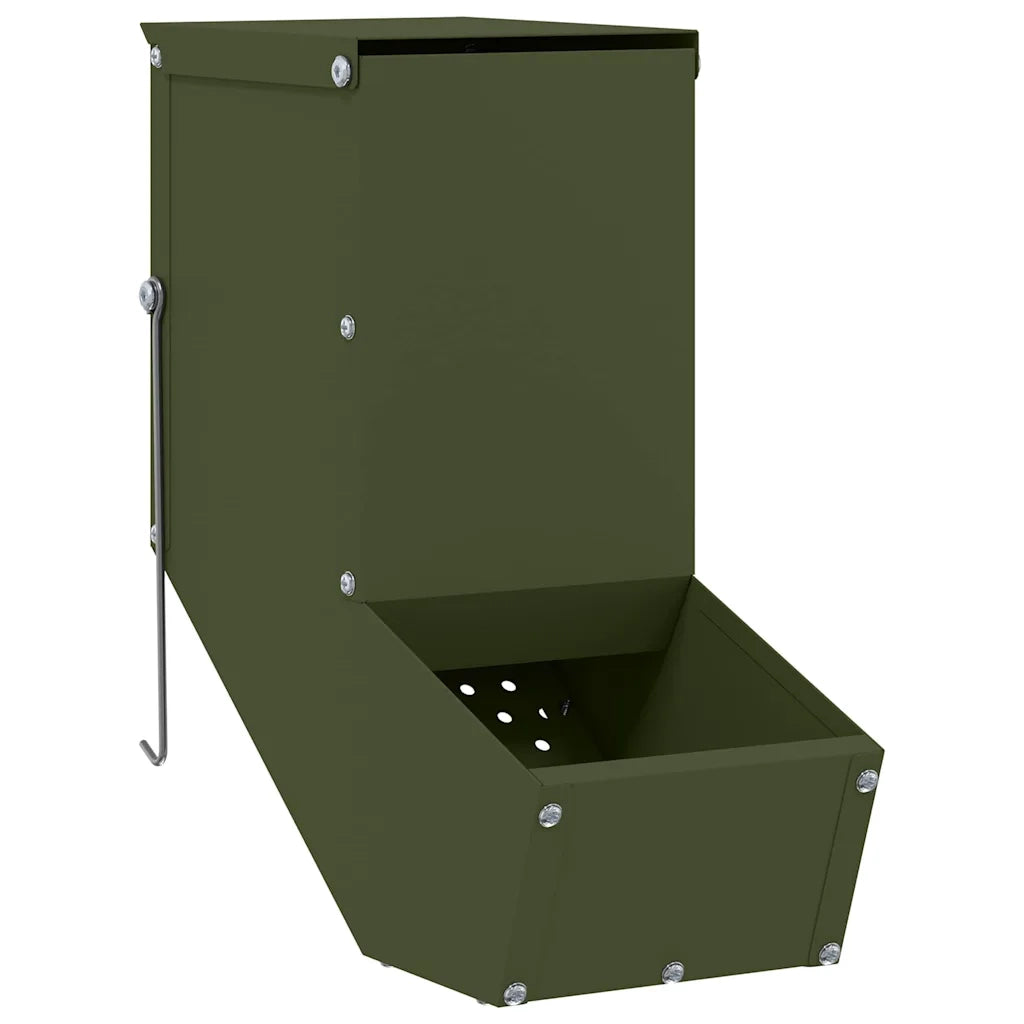 Mangiatore per conigli Verde oliva 12,5 x 26 x 28,5 cm CFW7439467
