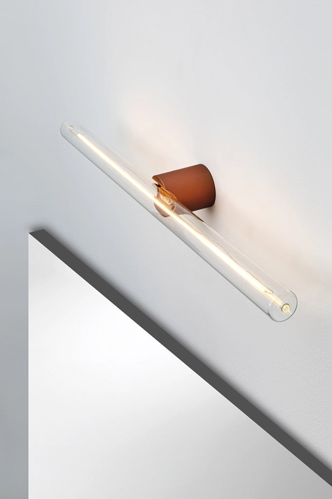 POTTER Applique da Bagno Rame LED 7W con Lampadina Rigata S14d 2700K IP44 - Rossini Group | Illuminazione Bagno e Interni