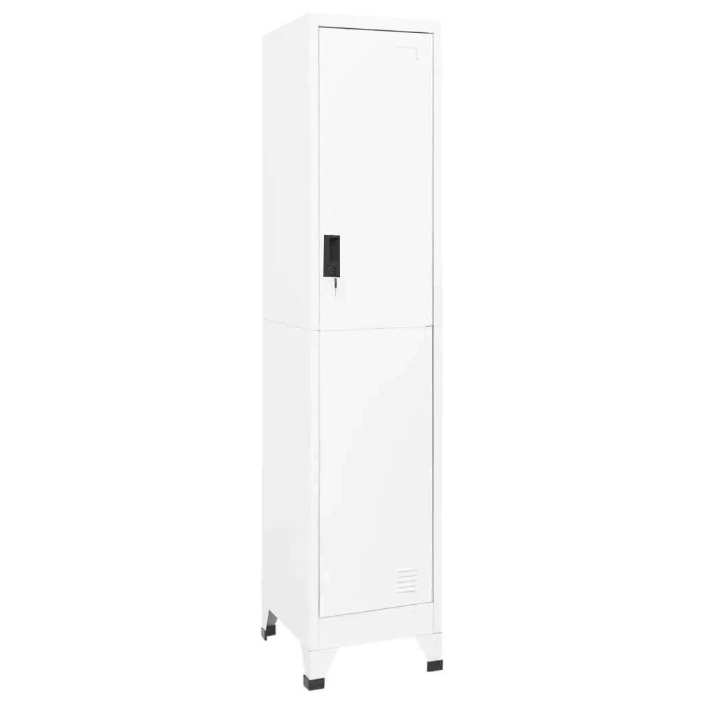 Armadietto con Serratura Bianco 38x45x180 cm in Acciaio cod mxl 64498