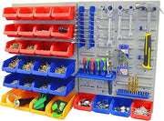 Sistema di appoggio per attrezzi da giardino multifunzione per parete