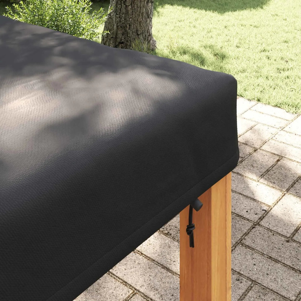 Copertura Tavolo Tinta unita Nero 102 x 102 x 15 cm Tessuto 4106083
