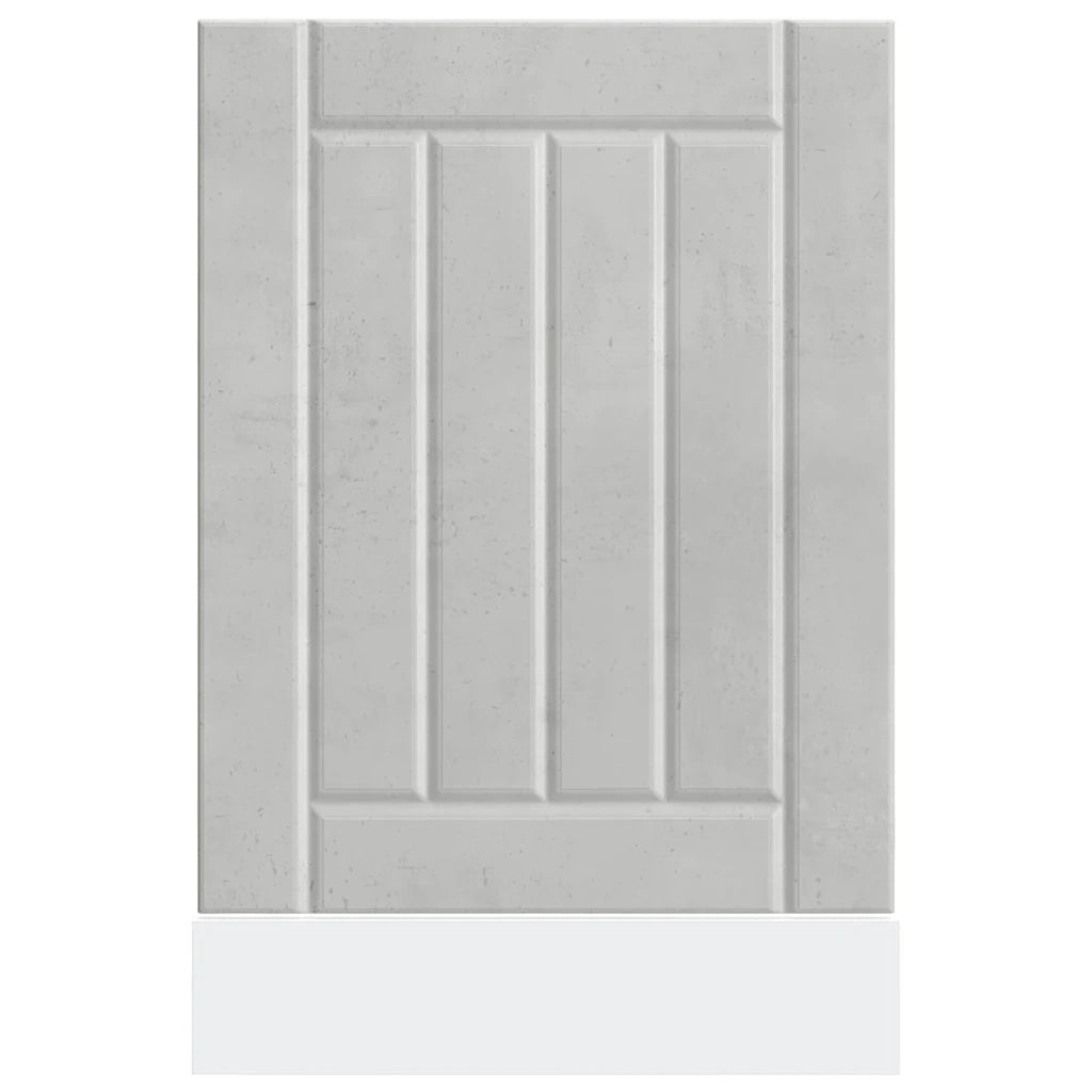 Pannello Lavastoviglie Lucca Grigio Cemento Legno Multistrato