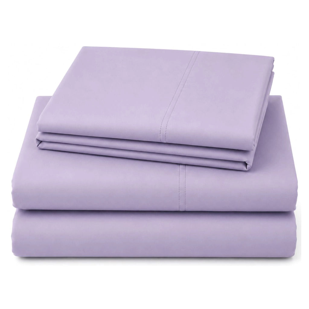 Rotihamo, set Completo Letto Singolo in Cotone, Viola Lilla