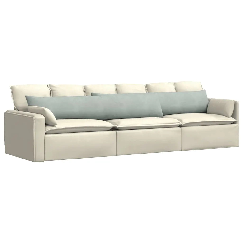 Cuscini da Divano 2 pz | Cuscini per sedie Grigio chiaro 200 x 40 cm