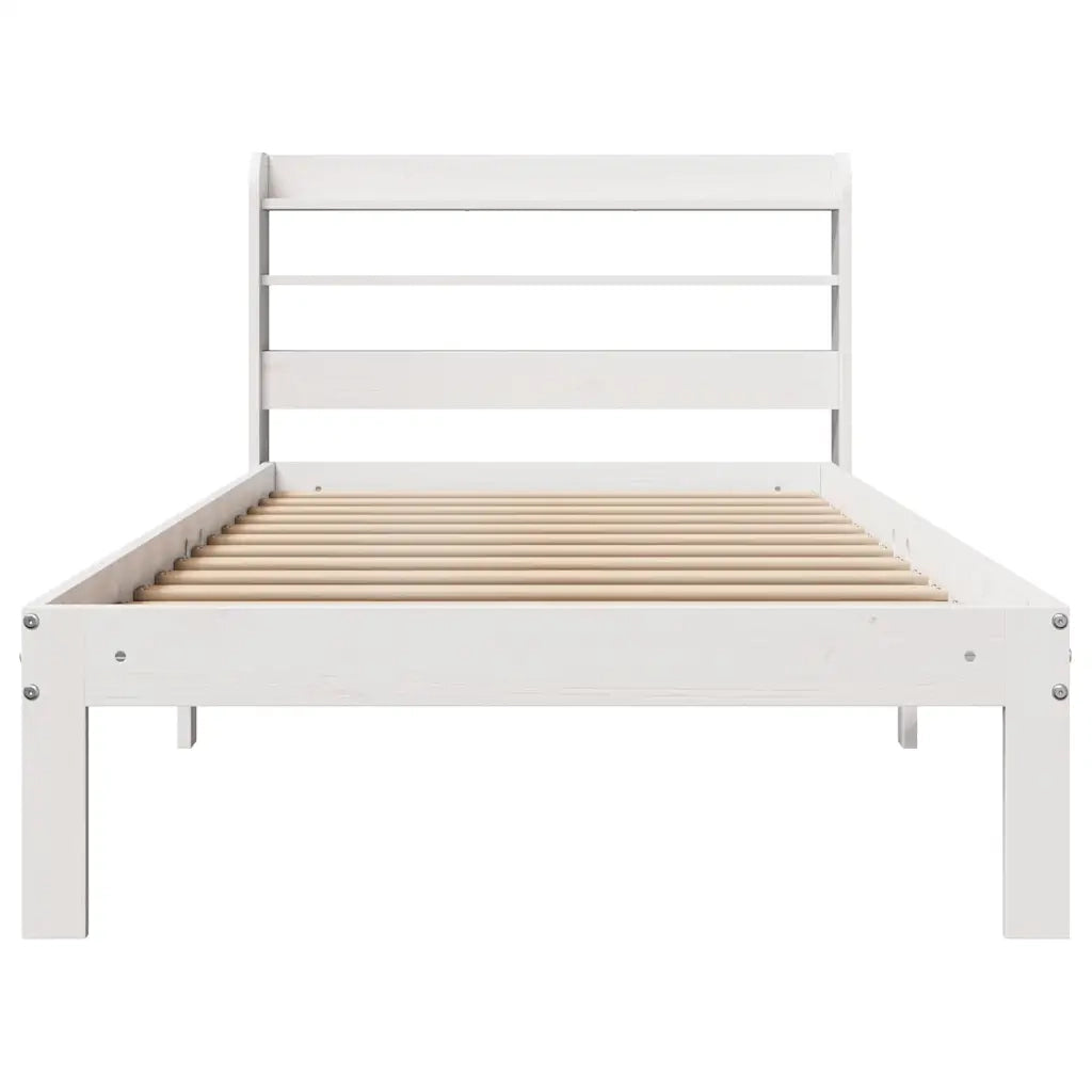 Giroletto con Testiera senza Materasso Bianco 90x200 cm 3306783