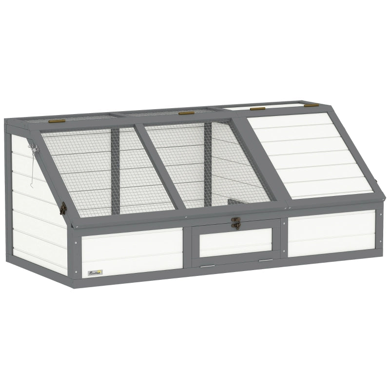 CASA PER TARTARUGHE 120x55x20/50 cm Legno Bianco