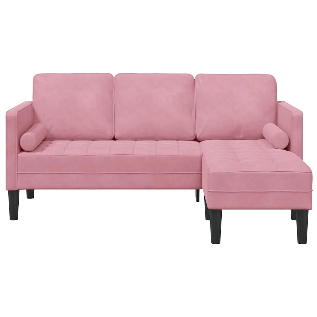 Set di Divano | Divano da soggiorno | Sofa con cuscino Rosa Poliestere