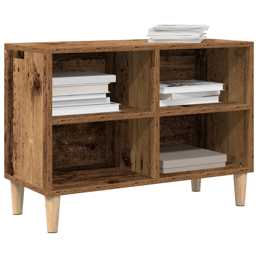 Mobile TV con gambe in legno antico 69.5x30x50 cm