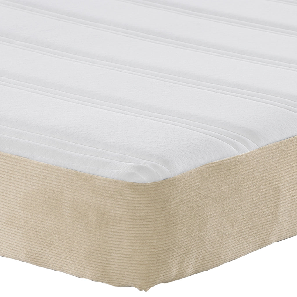 Materasso a Molle Insacchettate in Grigio Verde Chiaro, Durezza Media, 140x200x20 cm Tessuto