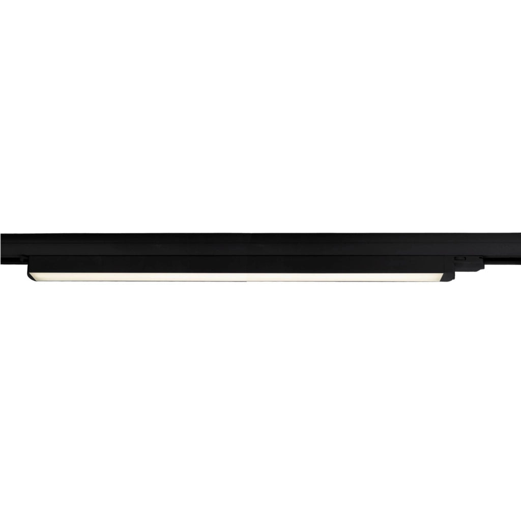 Barra LED faretto track binario trifase 18W alluminio nero bianco luce lineare negozio deposito ufficio studio 60cm NERO 3000K