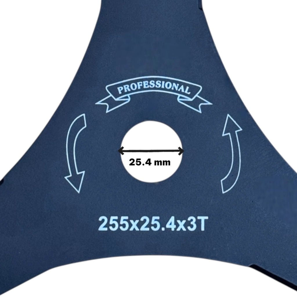 Ricambio Disco Per Decespugliatore 3 Lame Lama 255 mm Foro 25,4 mm | 07853