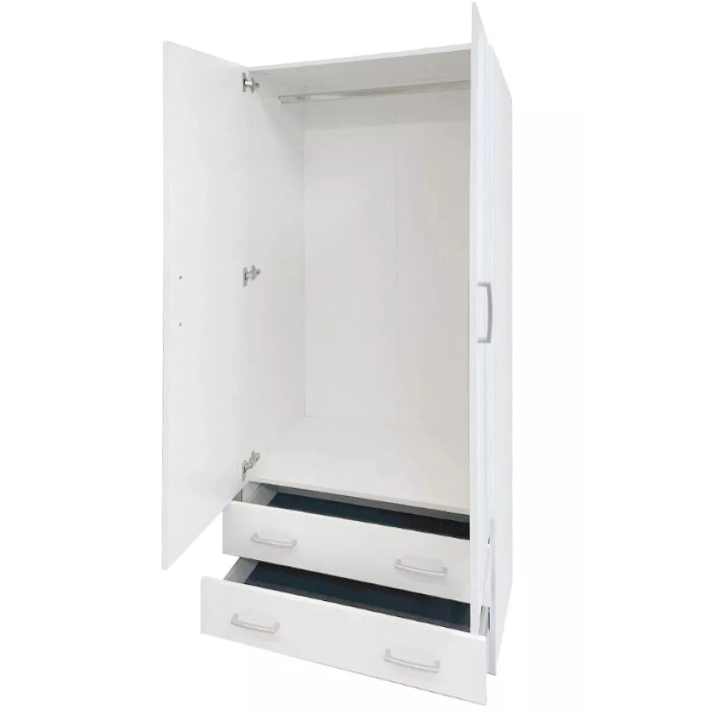ARMADIO ESPRESSO 2 ANTE 82X47XH184CM BIANCO.