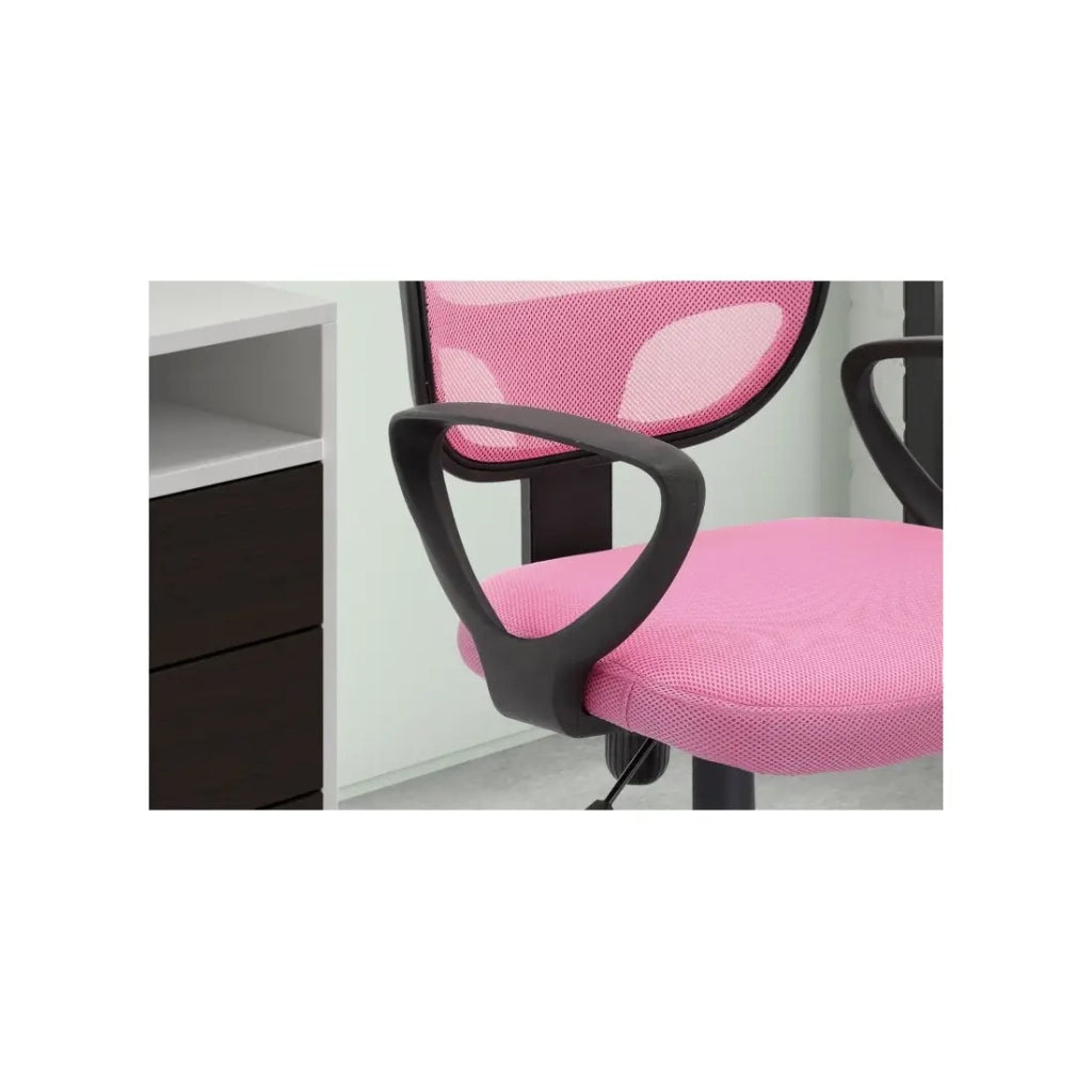 Sedia da ufficio IPOLIST – Tessuto a rete rosa – Comfort e modernità per il tuo spazio lavorativo