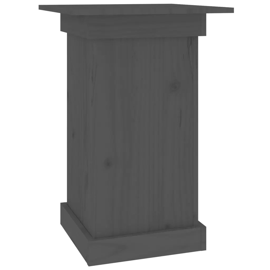 Portafiori grigio 40x40x60 cm in Legno Massello di Pino 823631