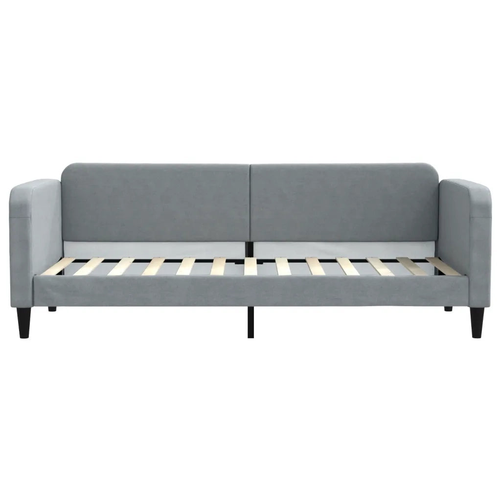 Divano letto | Sof¨¤ letto | Letto singolo Estraibile Cassetti Grigio Chiaro 80x200cm Tessuto