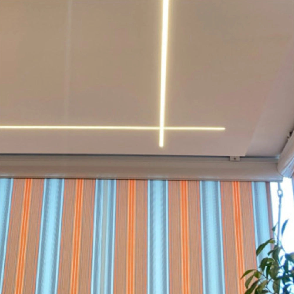 Profilo a T in alluminio integrato per strisce LED nel cartongesso a scomparsa