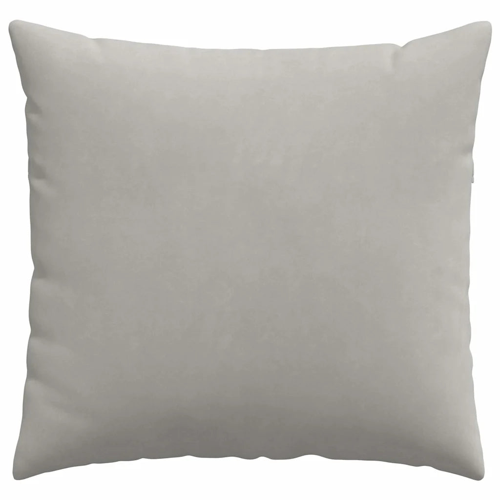 Cuscini da Divano 2 pcs Grigio chiaro 50 x 50 cm Tessuto