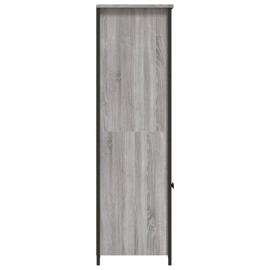Credenza-Buffet-Armadio da cucina Grigio Sonoma 62x36x121,5 cm in Legno Multistrato