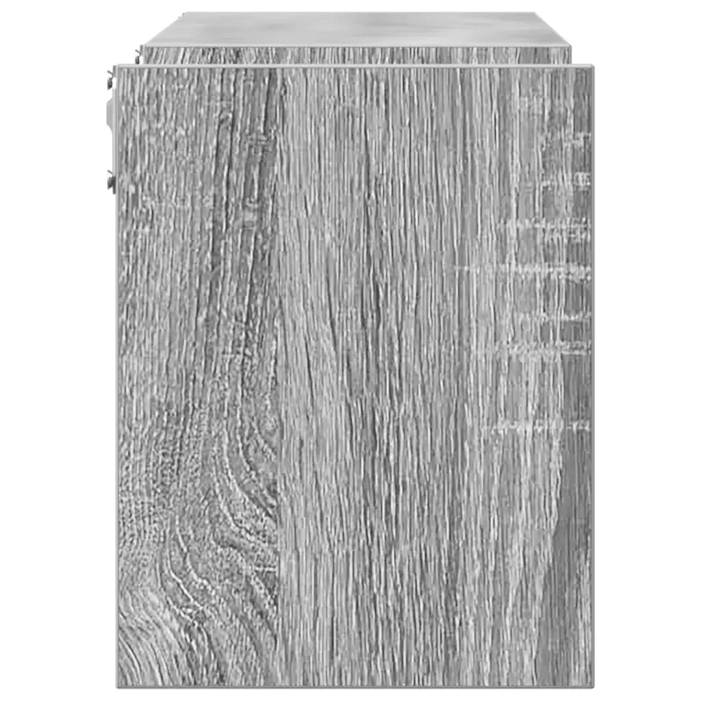Scaffali da Parete 2 pz Grigio Sonoma 100x15x20 cm Multistrato 815934