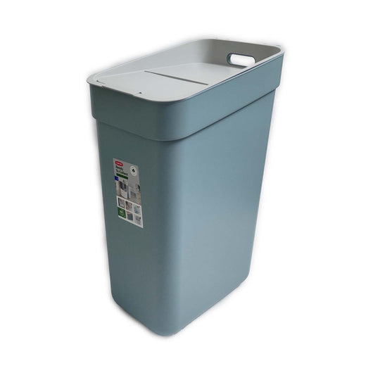 PATTUMIERA CURVER READY GRIGIO / AZZURRO LT. 30 CON FERMA BUSTA