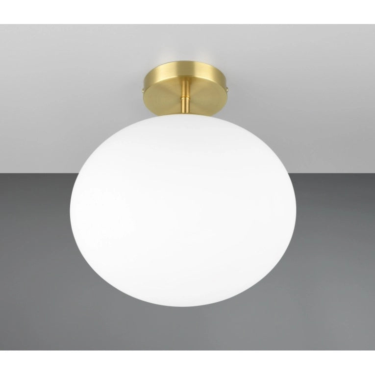 PLAFONIERA E27 FOMENTO D.30CM OTTONE SATINATO