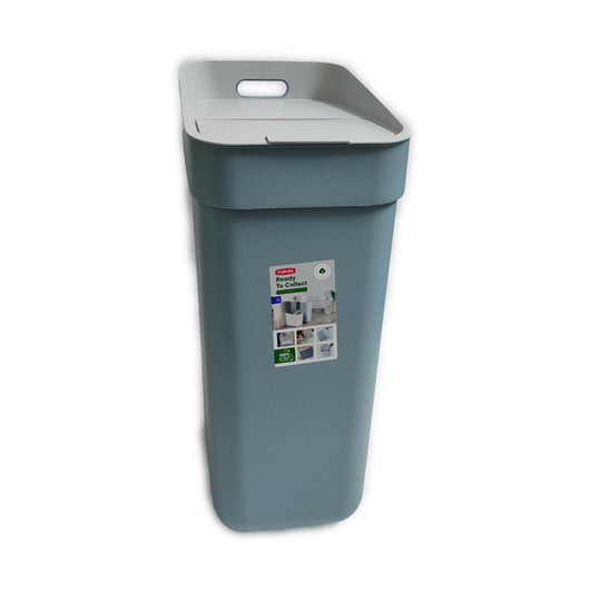 PATTUMIERA CURVER READY GRIGIO / AZZURRO LT. 30 CON FERMA BUSTA