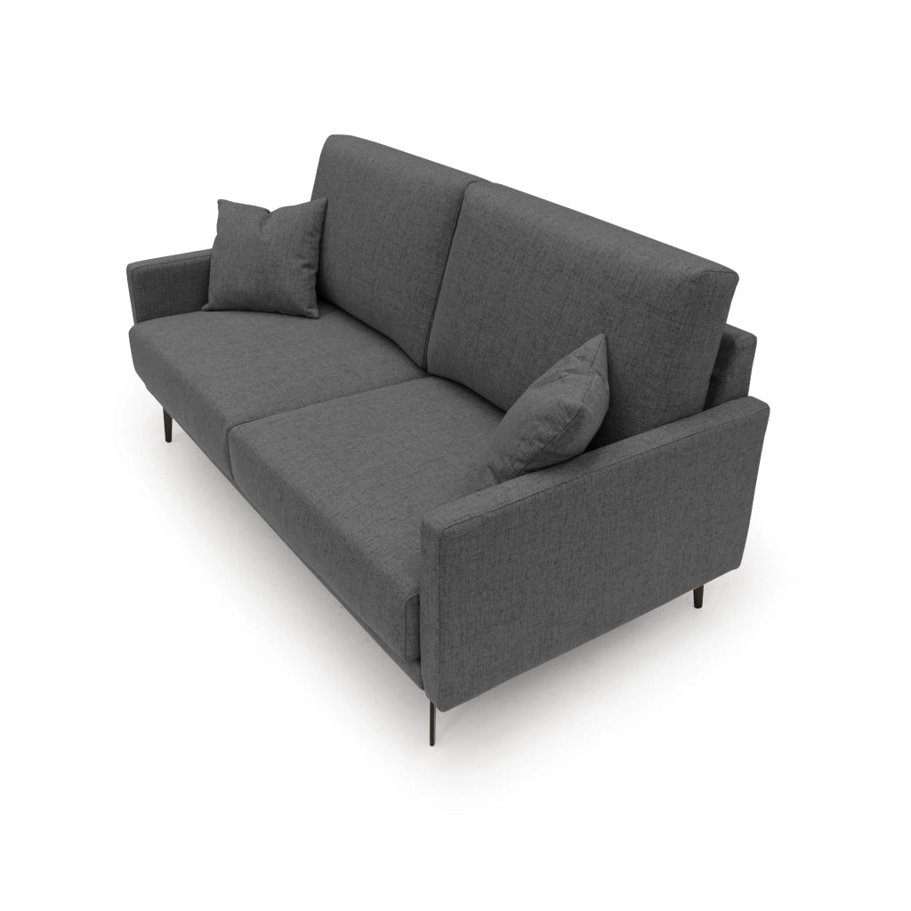 Saturno Divano moderno in tessuto morbido impermeabile T03 160 cm antracite