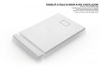 Piatto doccia in acrilico STONE ESSENCE - Bianco - Misura: 70 x 90 cm