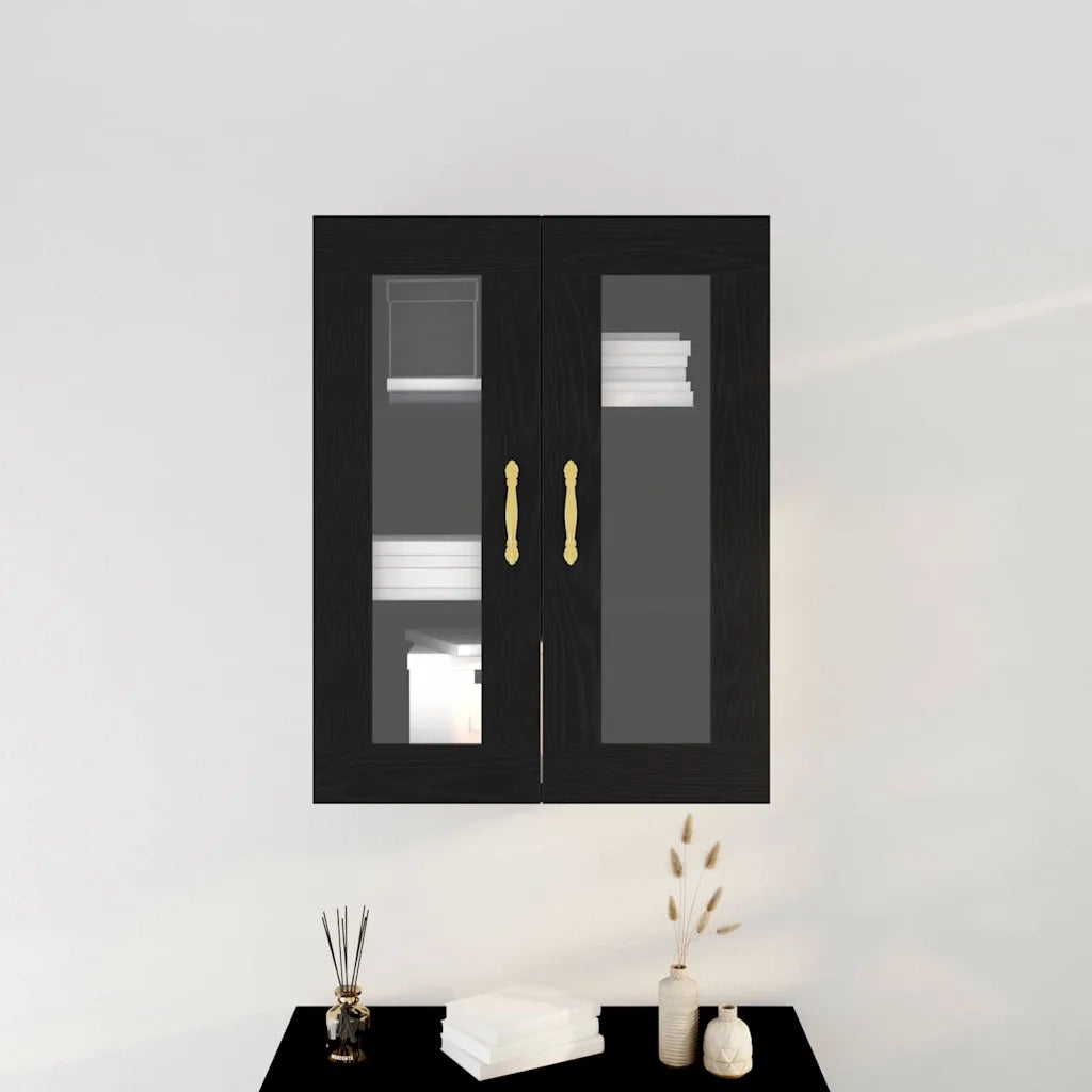 Armadietto a muro Rovere Nero 69,5 x 34 x 90 cm 862164