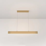 Lampadario A Sospensione Moderno Step Metallo Oro Luce Led Integrato 23W Calda