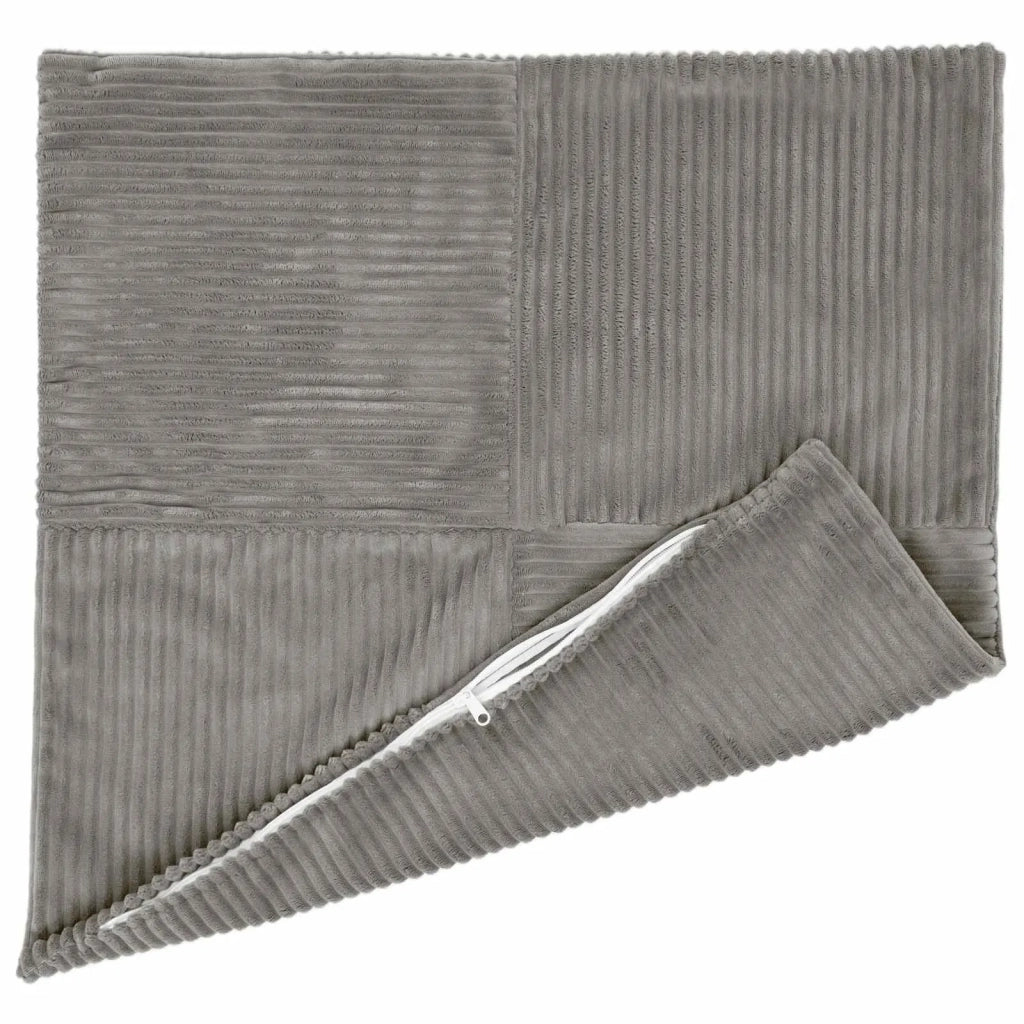 Federa 2 pcs ALMELO Grigio Chiaro 30 x 30 cm corduroy 913861